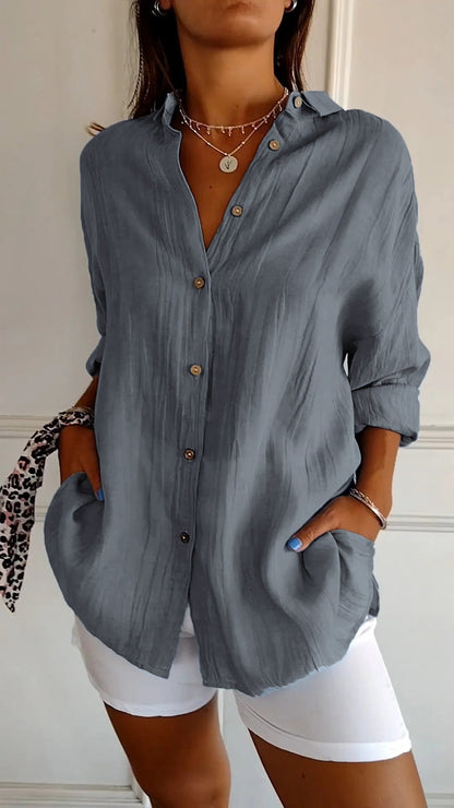 Damen Button Down Hemd | Sommer